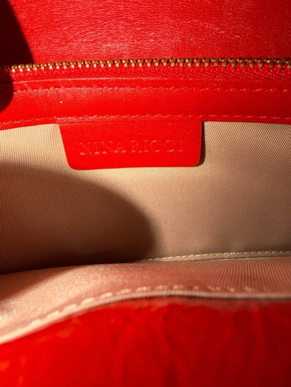 Vintage Nina Ricci Red Leather Continental Wallet Embossed NR Logo - Picture 5 of 6